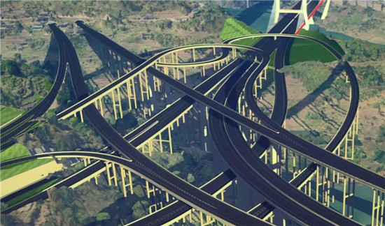 數(shù)字孿生公路。四川公路設(shè)計(jì)院供圖